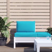 VidaXL Palletkussens 2 st oxford stof turquoise - thumbnail