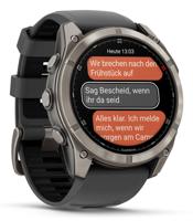 Garmin fēnix 8 Pro 3,56 cm (1.4") AMOLED 51 mm Digitaal 454 x 454 Pixels Touchscreen Grafiet, Titanium Wifi GPS - thumbnail