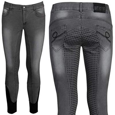 Harrys Horse Liciano FG denim heren rijbroek donkerblauw maat:46 Harrys Horse Liciano FG denim heren rijbroek donkerblauw maat:46