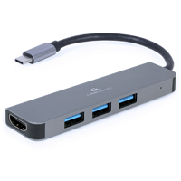 Cablexpert USB-C 2-in-1 multi adapter USB-C dock 2-voudig - 9530502 - thumbnail