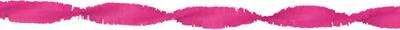 Crepe papier slinger hotpink 6 meter
