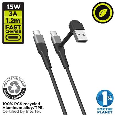 Kabel USB A naar USB-C Muvit for Change Zwart Kabel USB A naar USB-C Muvit for Change Zwart