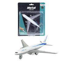 Toi Toys Pull back vliegtuig metaal 14cm - thumbnail