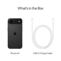 Apple iPhone Air 256 GB: dunste iPhone ooit, 6,5‑inch display met ProMotion tot 120 Hz, krachtige A19 Pro-chip, Center Stage-camera aan de voorkant, batterij voor een hele dag; Spacezwart - thumbnail