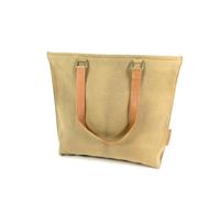 Damestas shopper Sol Waxed Canvas Sand - cognac - thumbnail