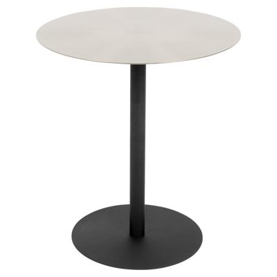 Zuiver Ronde Bijzettafel 'Snow' Staal, 40cm, kleur Zilver