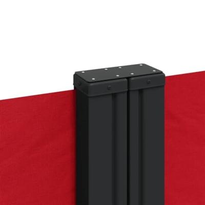 Windscherm uittrekbaar 180x1000 cm rood - thumbnail