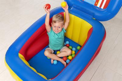 Bestway Opblaasbare Kinderzwembad met Ballen 110x81x62 cm +2 Jaar Tuin 52635