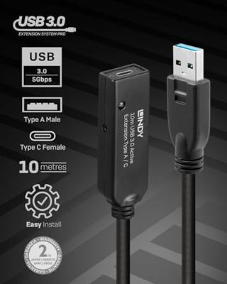 Lindy 43376 USB-kabel 10 m Lindy 43376 USB-kabel 10 m