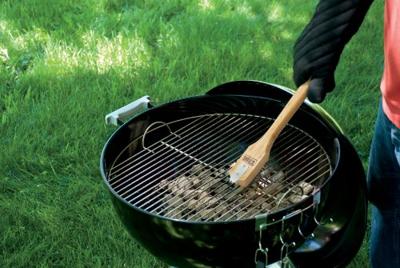 Weber Schoonmaakborstel van bamboehout 30cm - thumbnail