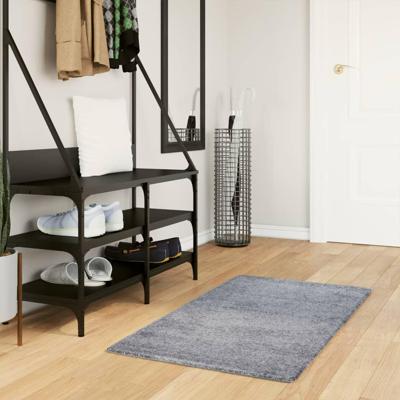 VidaXL Vloerkleed pamplona shaggy hoogpolig modern 60x110 cm blauw