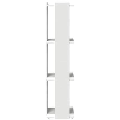 Boekenkast 3-laags 60x30x120 cm bewerkt hout wit