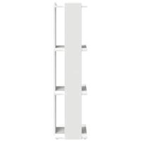 Boekenkast 3-laags 60x30x120 cm bewerkt hout wit - thumbnail