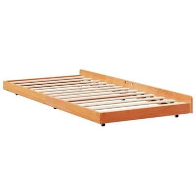 Bedframe Bruin 90 x 200 cm Massief grenenhout