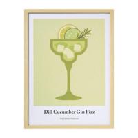 Poster gin - multikleur - 30x40 cm - thumbnail