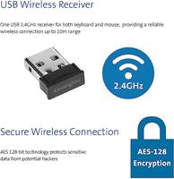 Kensington K75230DE toetsenbord RF Draadloos Zwart - thumbnail