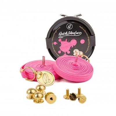 Quickshoelaces Prestige collectie 120 cm lang neon roze Quickshoelaces Prestige collectie 120 cm lang neon roze