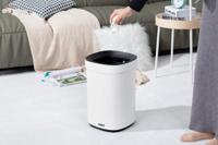 Afvalbak desq open inworp 20 liter metaal wit - thumbnail