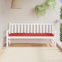 VidaXL Tuinbankkussen 180x50x7 cm oxford stof rood - thumbnail