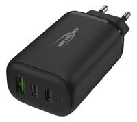 Ansmann Home Charger HC365PD USB-oplader 65 W 1x USB-A, 2x USB-C USB PD Zwart Binnen - thumbnail