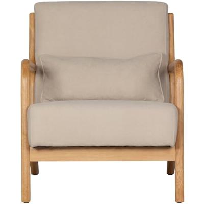 WOOOD Fauteuil 'Mark' Stof, kleur Naturel