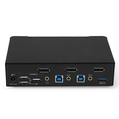 LINDY Lindy - KVM-/Audio-/USB-Switch - 2 x KVM/Audio/USB - 1 lokaler Benutzer - Deskto KVM-switch DisplayPort 7680 x 4320 Pixel