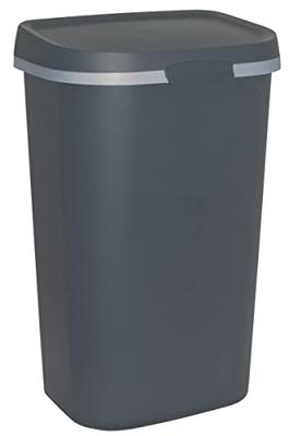 Curver Mistral afvalbak flat 50 liter antraciet