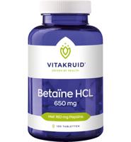 Vitakruid Betaine HCL 650mg & pepsine 160mg 120 Tabletten - thumbnail