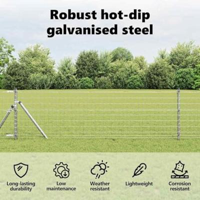 VidaXL Euro hek 0,4 x 10 m pvc-gecoat ijzer