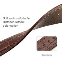 By Qubix - Compatible met Garmin Lily 2 - Crocodile leren bandje - Blauw - Compatible Garmin bandje - thumbnail
