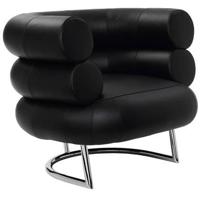 ClassiCon Bibendum fauteuil zwart, onderstel chrome - thumbnail