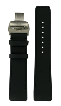 Horlogeband Tissot T091420A T-Touch Expert Solar / T610034733 / T600035305 Leder Zwart 22mm