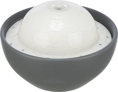 Trixie vital dome drinkfontein keramiek grijs / wit
