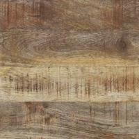 VidaXL Keukenrek bruin en zwart 80 x 40 x 160 cm massief mango hout - thumbnail