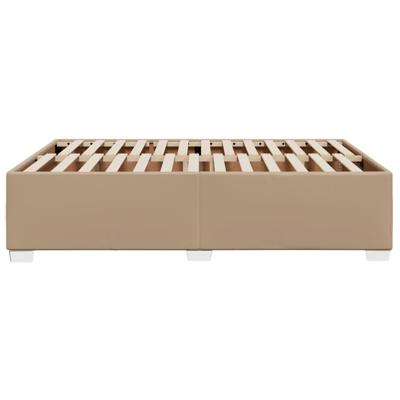 Bedframe kunstleer cappuccinokleurig 160x200 cm