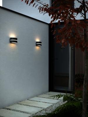 Buitenlamp up down led e27 metaal half rond Sibelis 19.5 cm Buitenlamp up down led e27 metaal half rond Sibelis 19.5 cm