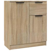 Dressoir 60x30x70 cm bewerkt hout sonoma eikenkleurig - thumbnail
