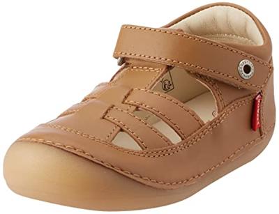 Leren baby sandalen Sushy Originel Softers KICKERS® karamel