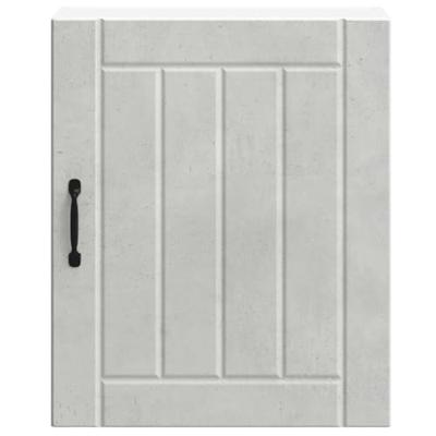 Keukenwandkast Lucca bewerkt hout betongrijs