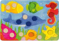 Goki kleuren dobbelspel 77-delig - thumbnail