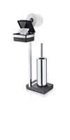 Toiletrolhouder En Borstel Blomus Menoto Design Geborsteld RVS Mat - thumbnail
