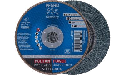 PFERD TOOLS 67784150 PFC 150 Z 40 SG POWER STEELOX Lamellenschijf Diameter 150 mm Boordiameter 22.23 mm RVS, Staal 10 stuk(s)