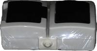 Kopp 138556008 Nautic Uitschakelaar, Wisselschakelaar, Wandcontactdoos met randaarde en klapdeksel spatwaterdicht Grijs 1 stuk(s) - thumbnail