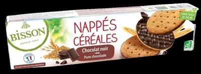 Bisson Pure chocolade frosted granenkoekjes bio 120 Gram