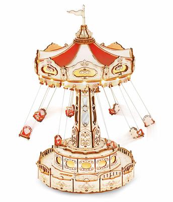 Robotime Zweefmolen Music Box Bouwpakket Knutselen Hobby Modelbouw