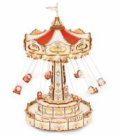 Robotime Zweefmolen Music Box Bouwpakket Knutselen Hobby Modelbouw - thumbnail