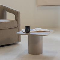 Giga Meubel - Salontafel Vierkant - Beige Metaal - 50x50x35cm - Mischa - thumbnail