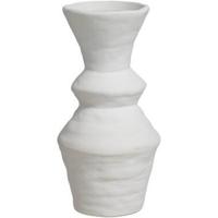 Vaas Nora - off-white - keramiek - 24,5xØ12,3 cm - Leen Bakker - thumbnail