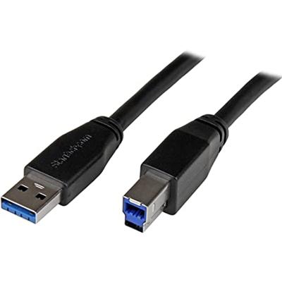 StarTech.com 10 m actieve USB 3.0 USB-A naar USB-B kabel - USB A naar USB B aansluitkabel - USB 3.1 Gen 1 (5 Gbit/s)
