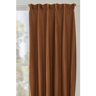 Gordijn Luca - bruin - 140x280 cm (1 stuk) - Leen Bakker